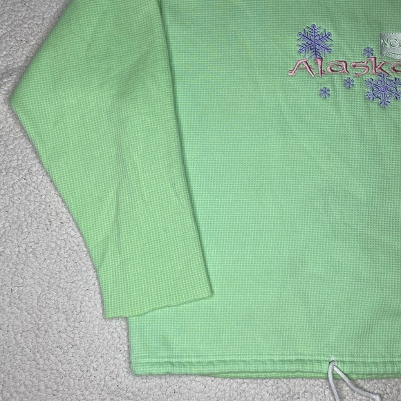 Vintage Renegade Club Neon Green Alaska Sweatshirt: Size Large - Picture 5 of 11